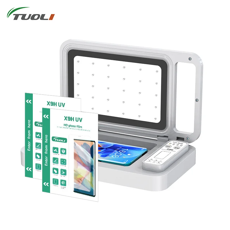 TUOLI X9H UV Curing Vacuum Machine For Mobile Phone Screen Soft Glass Explosion-proof Film Automatic Coating TL168 TL-568 TL-518