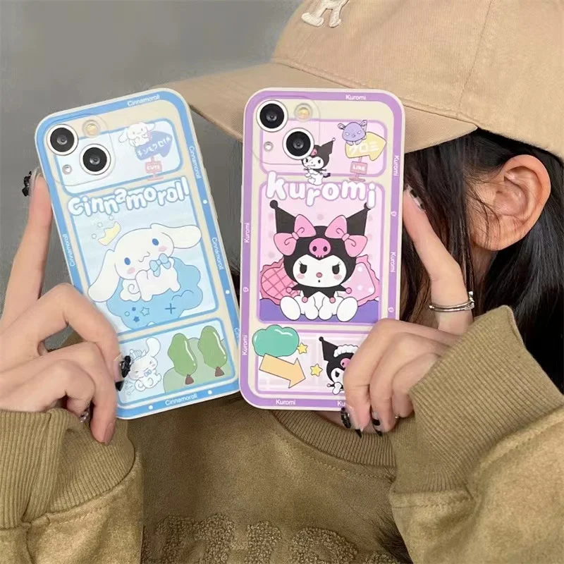 Cartoon Kuromi Cinnamoroll Dog Case For OPPO Reno 10 Pro 5 11 7 8 6 Lite 8T 4G 5G Find X3 X5 Lite X6 Pro Tpu Phone Cases Cover