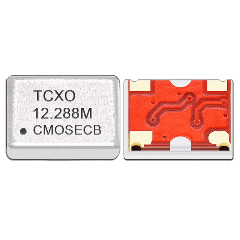 (2PCS) TCXO 5070 12.288M 12.288MHZ Small Femtosecond Temperature Subsidized Chip Crystal Oscillator Replace : CCHD-575 3.3V