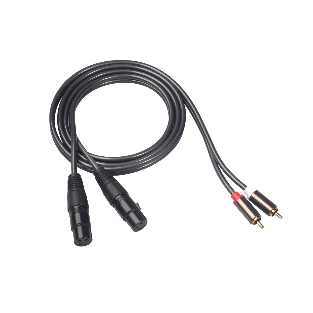  XLR - RCA  ÷  ȣ , ˷̴  ƿ ձ ĳ ũ , 1.5m 4.9ft