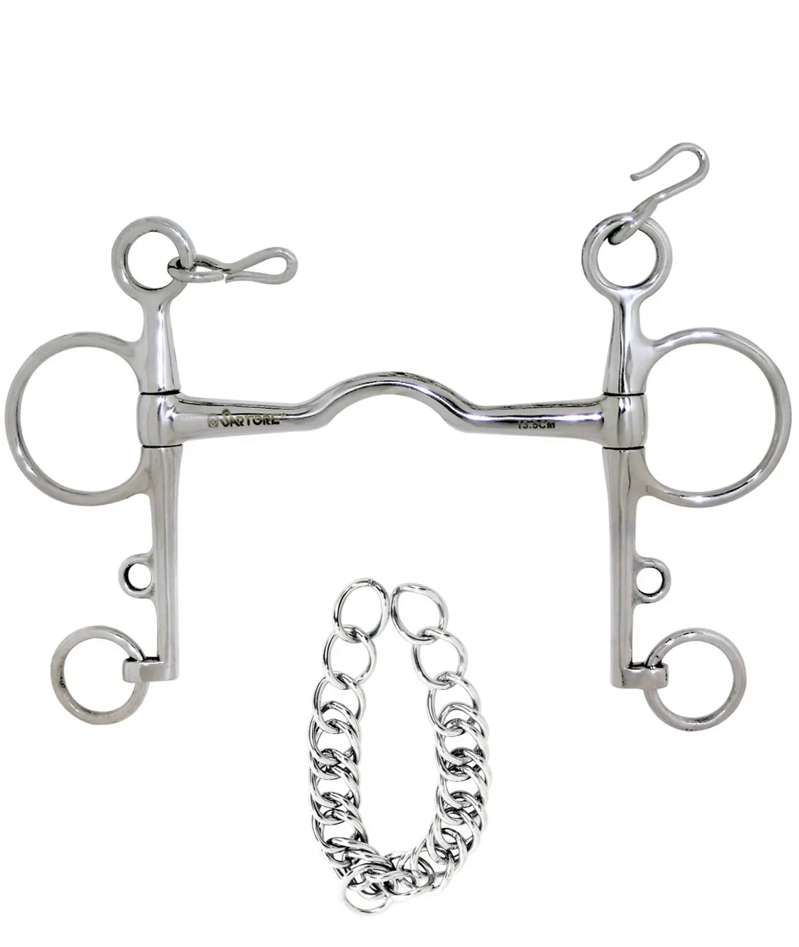 Bite pelham stainless steel gooseneck with ferrule end of 14 mm av | Спорт и развлечения
