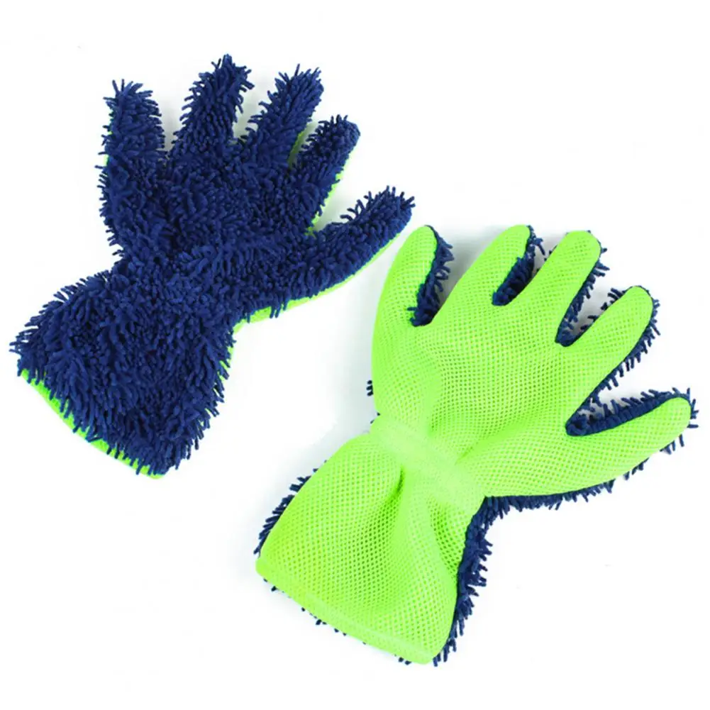 

Car Dusting Glove 1Pc Convenient Double-sided Efficient Multi-Purpose Car Washing Glove for Vehicle