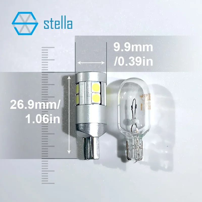 ڶ LED T10 W5W 194 ̽  ڵ ׸  ڵ ׼ 12V ȭƮ Ŭ    DRL, 2 ǽ