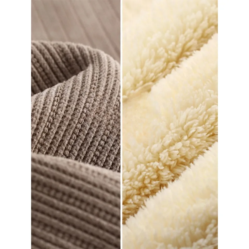 Deeptown Winter Fleece Lined Pants Women Casual Thicken Warm Loose Sweatpants Korean Fashion High Waist New Straight Pantalones