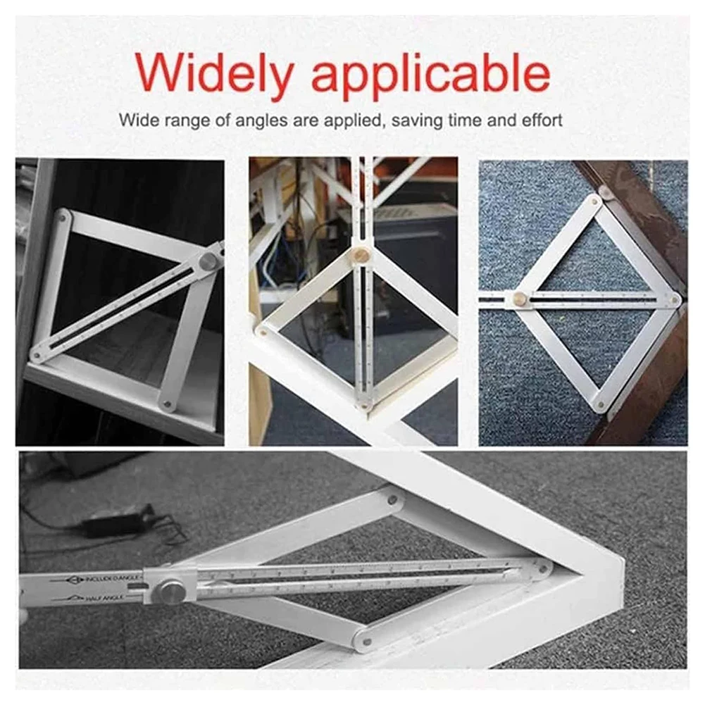 Aluminum Alloy Angle Protractor Premium Corner Angle Finder with Scales for Carpenters Woodworking