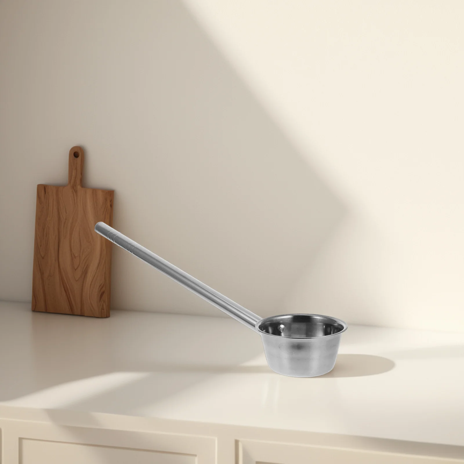 Stainless Steel Water Ladle Handle Thickened Scoop for Plant Vegetable Watering Home Cleaning Kitchen Bathrooms