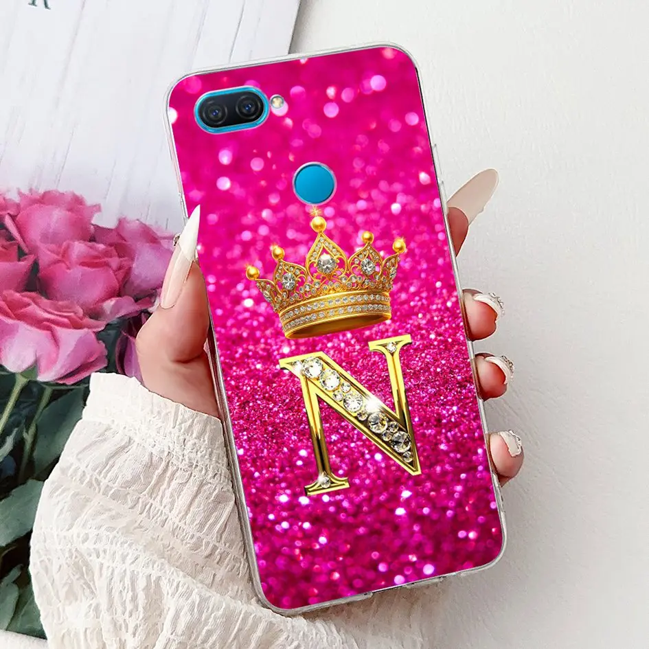 Fashion Letters Crown Soft Silicone Back Protective Phone Case Cover