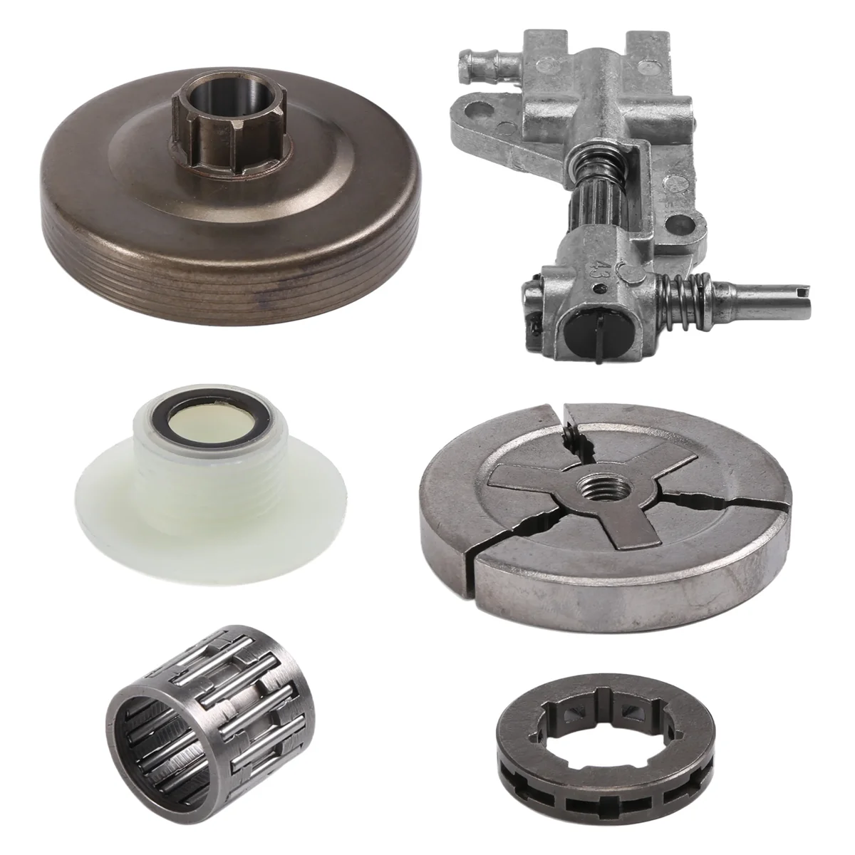 Clutch Sprocket Rim Drum for Chinese 4500 5200 5800 45Cc 52Cc 58Cc Oil Pump Worm Gear Bearing Kit Chainsaw