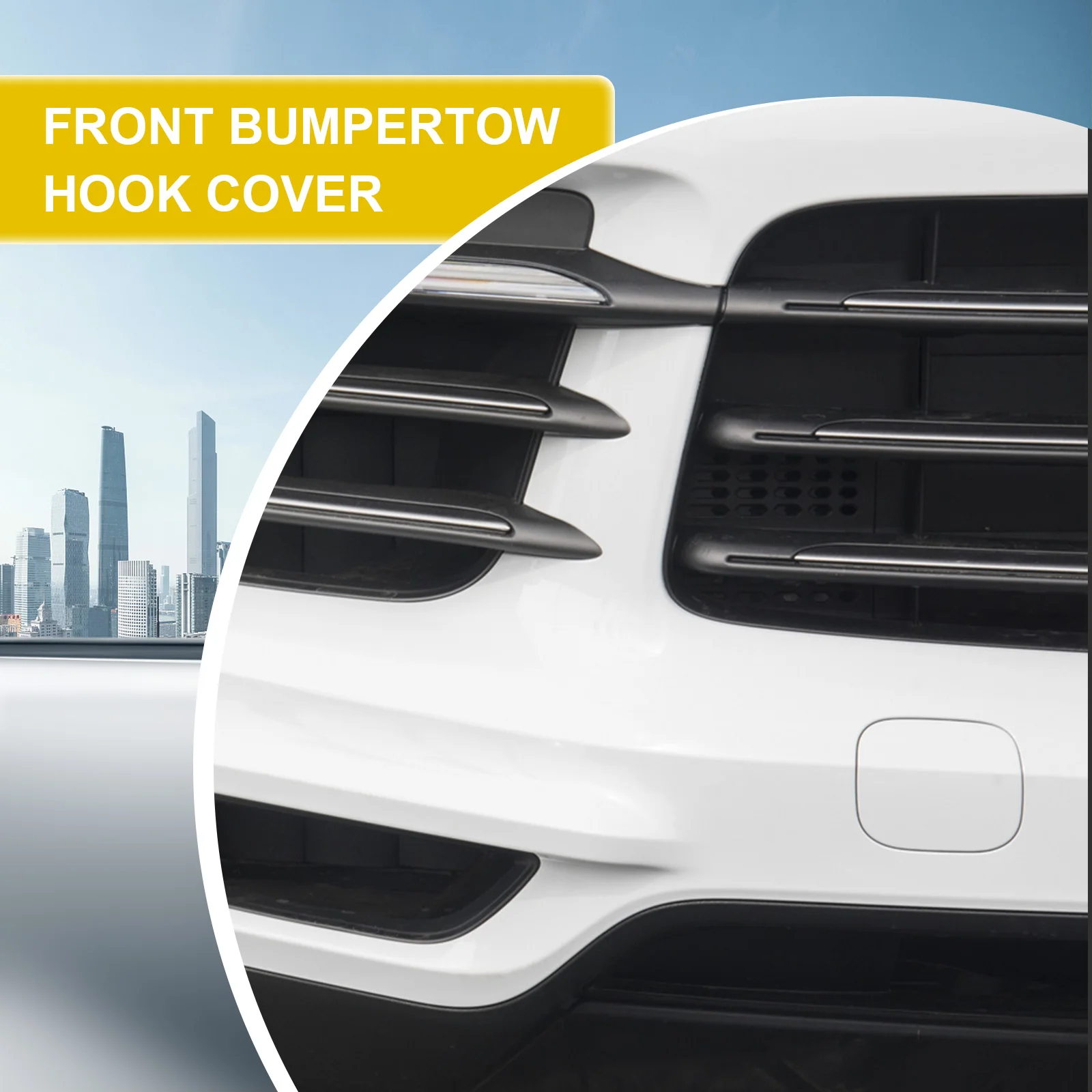 Front Bumper Tow Hook Cover Cap For Porsche Cayenne-9YA 9Y0 Fit Base GTS S Turbo Sport 9Y0807155G2X 9Y0807156G2X