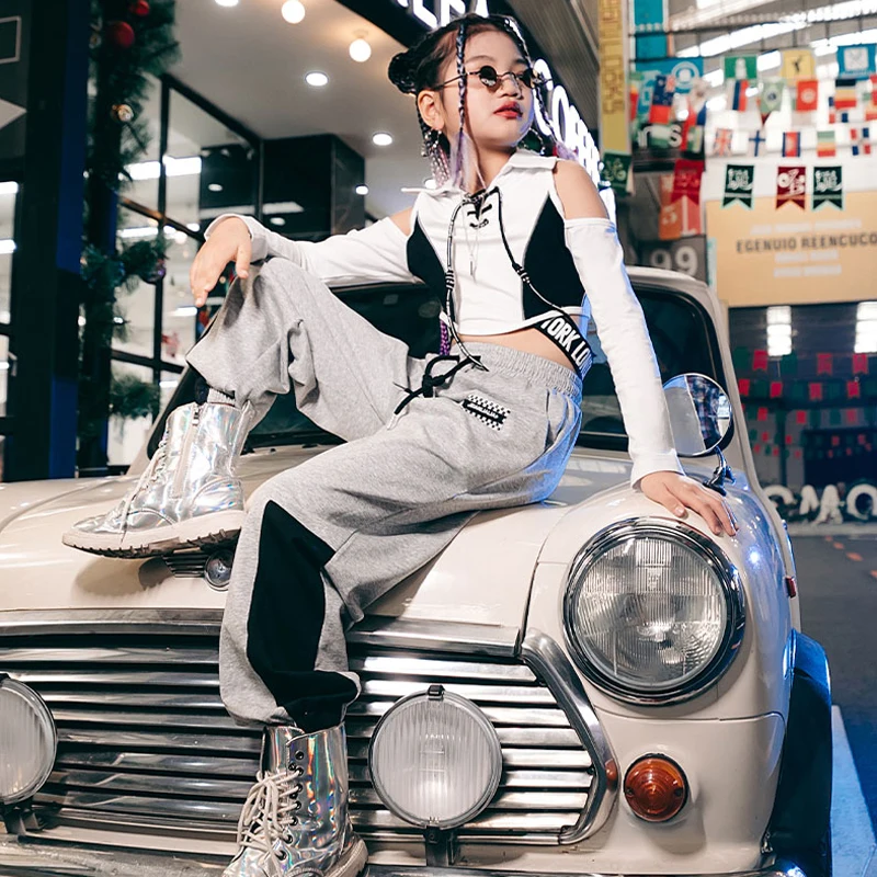 

Fashion Hip Hop Street Clothes Dancer Outfit Teenage Girls Clothing Stage Costume Cheerleader Uniform Jazz Dance Wear DL9033