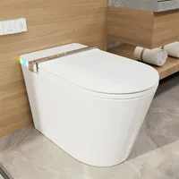 Smart Toilet,Heated Seat,Dryer, Ambient Light,User Memory Mode1.32GPF Flush Power,LED Display,Side Control Knob &Wireless Remote 1