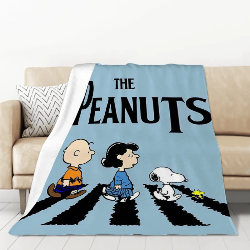 

S-Snoopys Cartoon Blanket Double Bed Comforter Warm Winter Blanket Sofa Blankets & Throws Furry Blankets and Bedspreads Knee