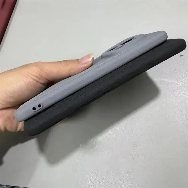 Matte Sandstone Non-Slip Soft Silicone Protective Phone Case