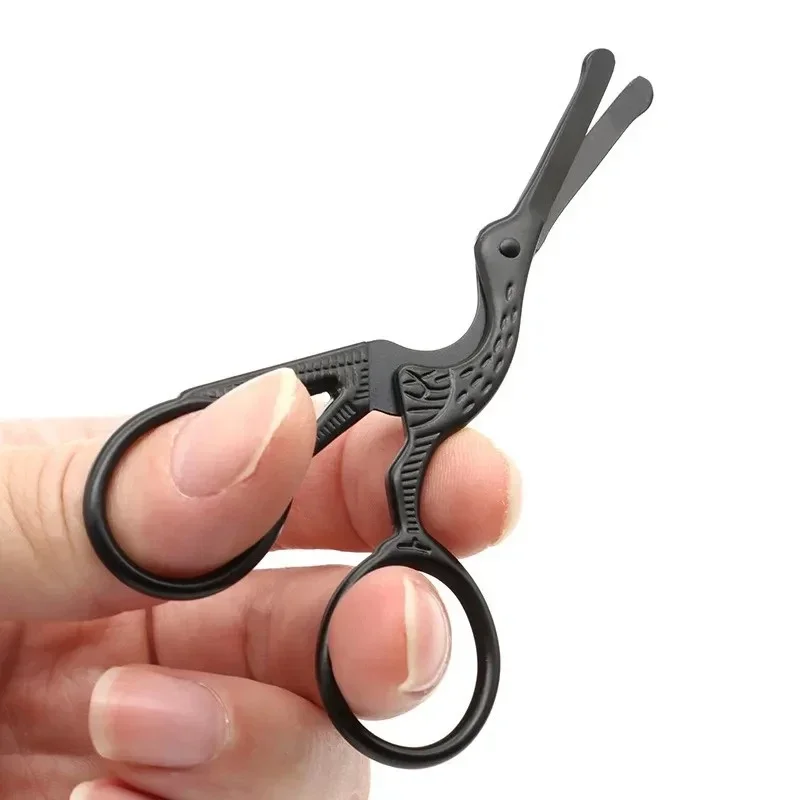 Professional Manicure Tool Stainless Steel Nose Hair Trimming Scissors Safety Blunt Scissor Round Tip Small Nose Hair Scissor 5