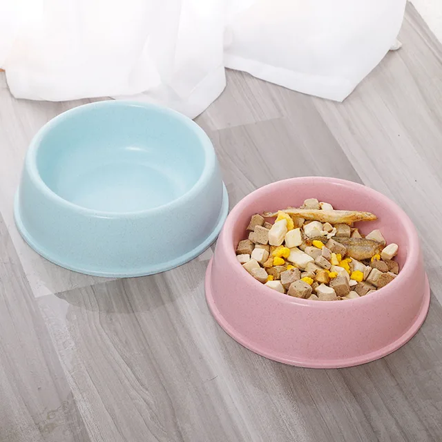 BPA-free Plastic Dog Food and Water Bowl Easy to Clean Pet Cat Dog Puppy Rabbit Animal Practical Food Bowl Feeding Dish Thicked 6