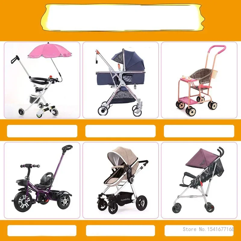 Creative Stroller Sunshade Umbrella, Baby Carriage, Rain Cover, Ultraviolet Sun Umbrella, Tricycle Walking Artifact, 1Pc