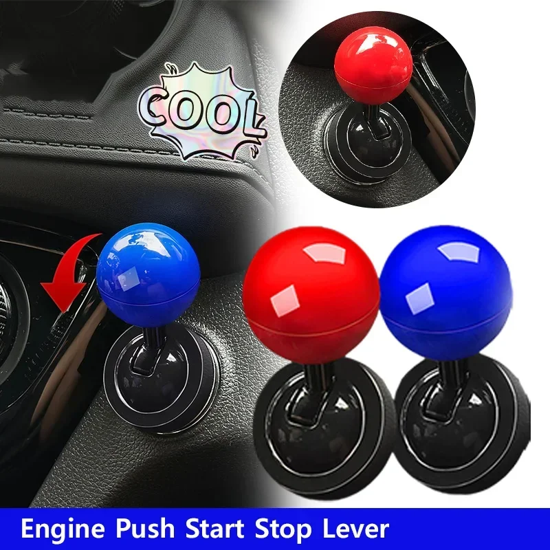 Start Button Push Start Auto Ignition Button Cover Automotive One-Touch Rocker Engine Stop Remote car start button cover