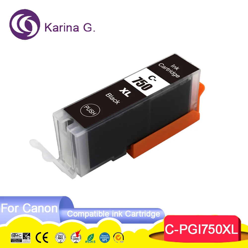 PGI 750 CLI 751 PGI750 PGI-750XL CLI751 CLI-751XL Premium Color Compatible Ink C