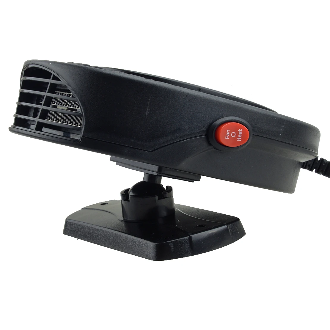 12V Universal Car Front Heater Cooler Dryer Fan Windshield Defroster Demister Portable Heating Full Black 150W