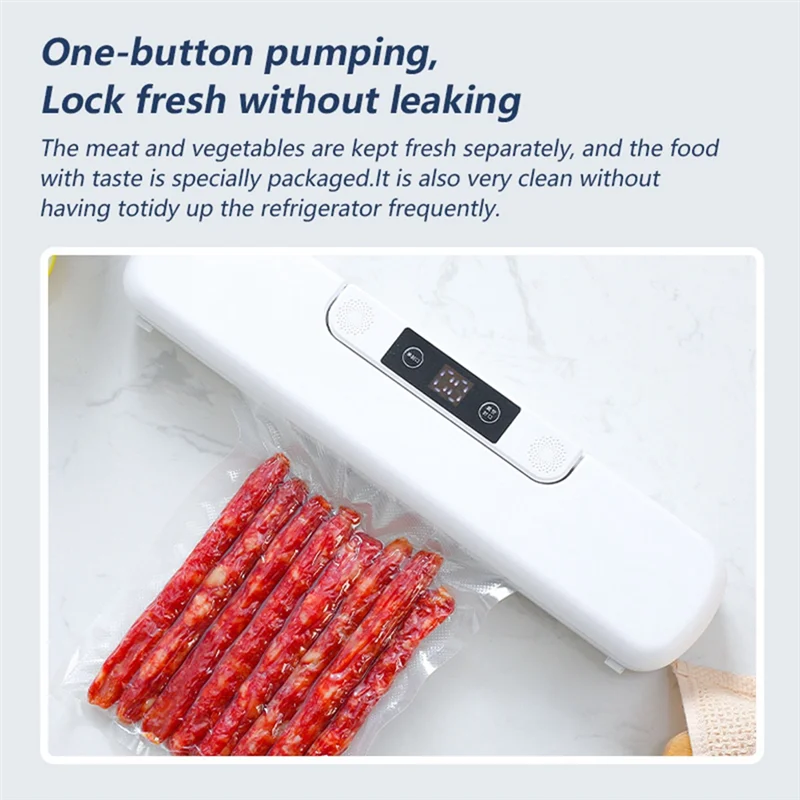 1 PCS Food Vacuum Sealer Packaging Machine Machine Automatic Household For Food EU Plug