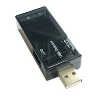 USB Voltage Current Tester Multimeter LCD Black Portable Compact USB Voltmeter Ammeter Power Capacity Monitor