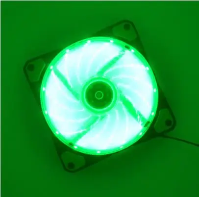 Ventola PC 12cm Con LED Colorati – 15 Luci, Raffreddamento CPU, Compatibile Case Gaming, ABS