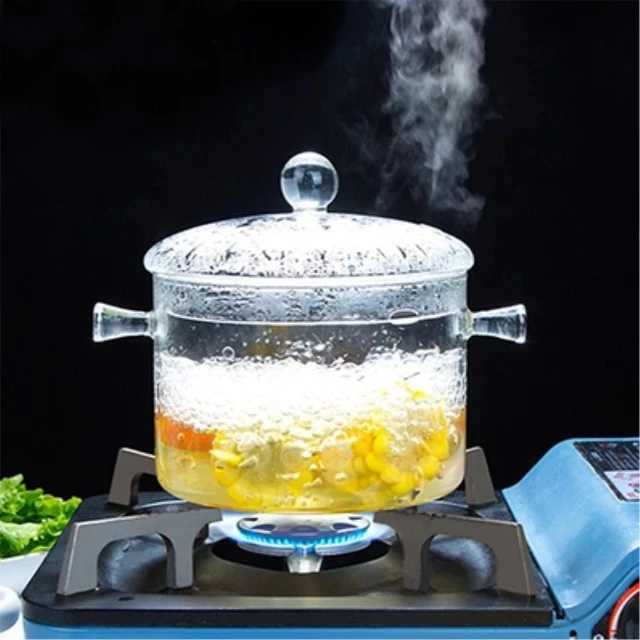 Glass Cooking Pot with Lid Japanese Kitchen Cookware Sets Instant Noodle  Stew Soup Saucepan Pan Cookware Glass Cookings Pots Set - AliExpress