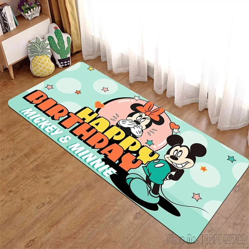Mickey Minnie  Cartoon Rug Carpets 80x120cm Decor for Bathroom Kids Floor Mat Living Room Children's Bedroom Sofa 2