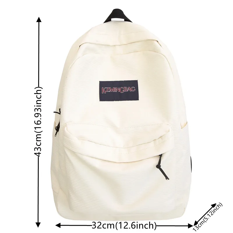 Waterproof Women's Backpack Spacious Adjustable Stylish Nylon Shoulder Bag Suitable For High School College Students Casual Bag 2