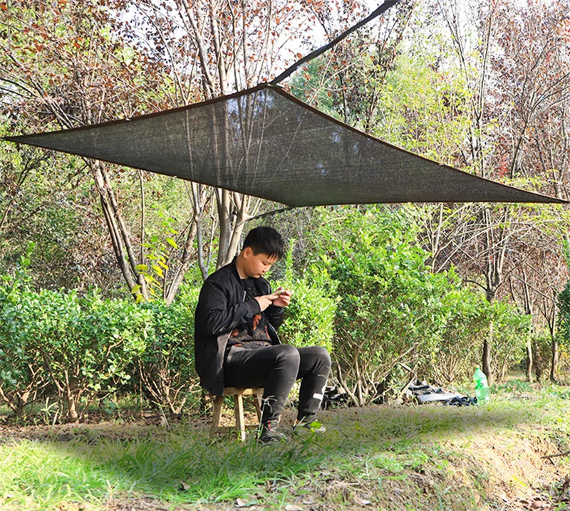 Sunshade Net Various Size HDPE Shade With Hang Hole For Camping Garden Greenhouse Car Roof Shade Cover Awning