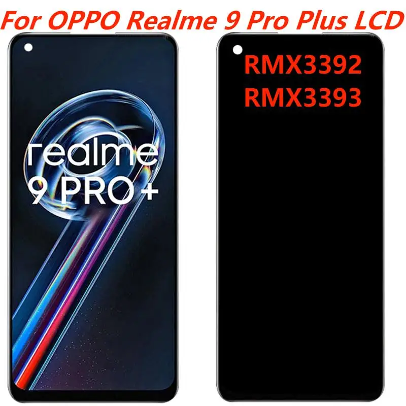 Per Reale 9 Pro 5G / 9 5G (versione EU) / V25 / OnePlus Nord CE 2 Lite 5G Custodia in pelle PU Triangolo Ipresso Stand Wallet Case - Nero