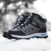 Brand Men's Hiking Boots Autumn Winter Trekking Shoes Waterproof Leather Boots Men Women Outdoor Non-slip Climbing Boots Size 47