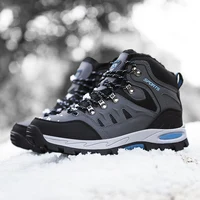 Brand Men's Hiking Boots Autumn Winter Trekking Shoes Waterproof Leather Boots Men Women Outdoor Non-slip Climbing Boots Size 47