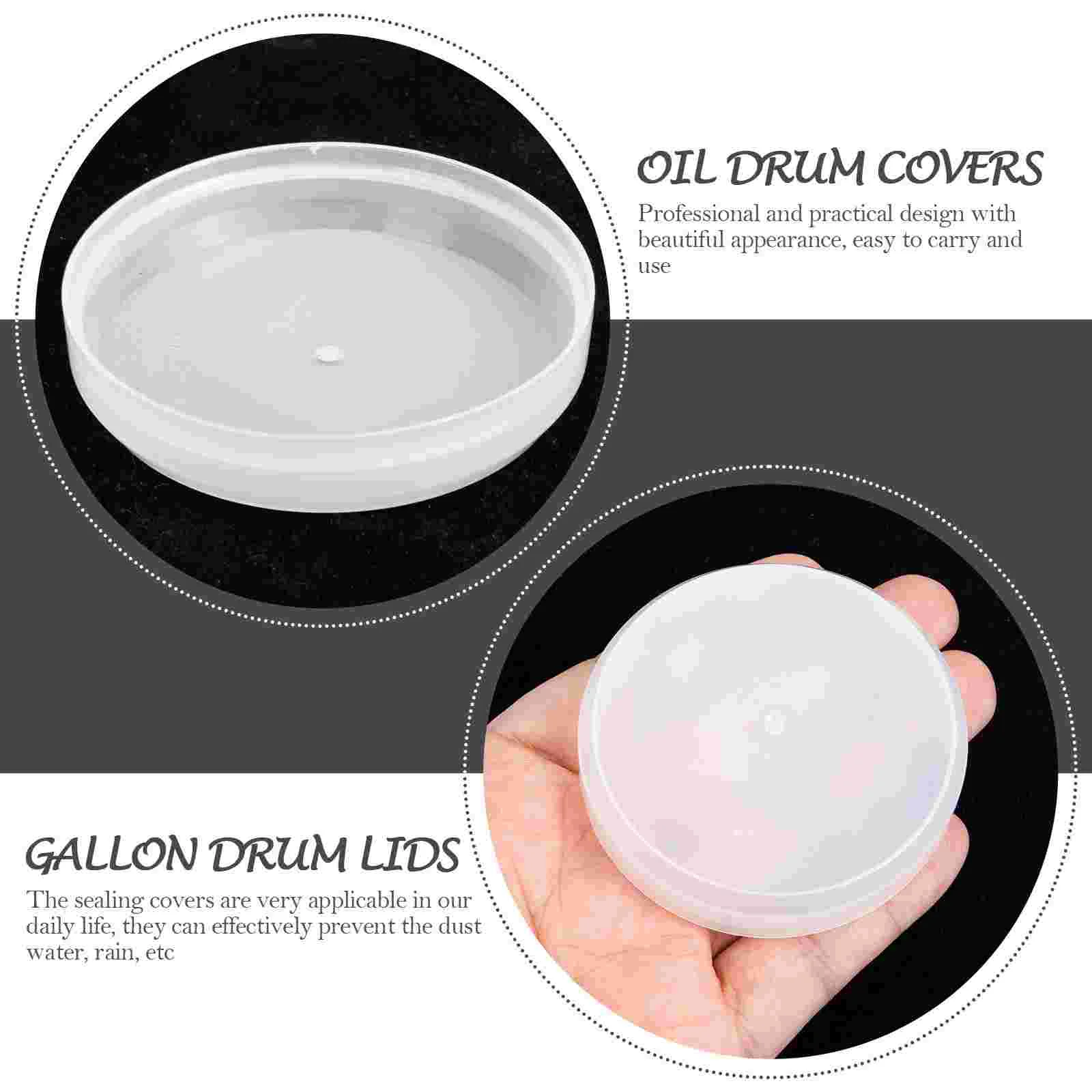 50 Pcs Sealing Cover Iron Drum Oil Bucket Plastic Caps Heavy Duty Lifting Magnets Material Handling Tools Drum Covers Storage