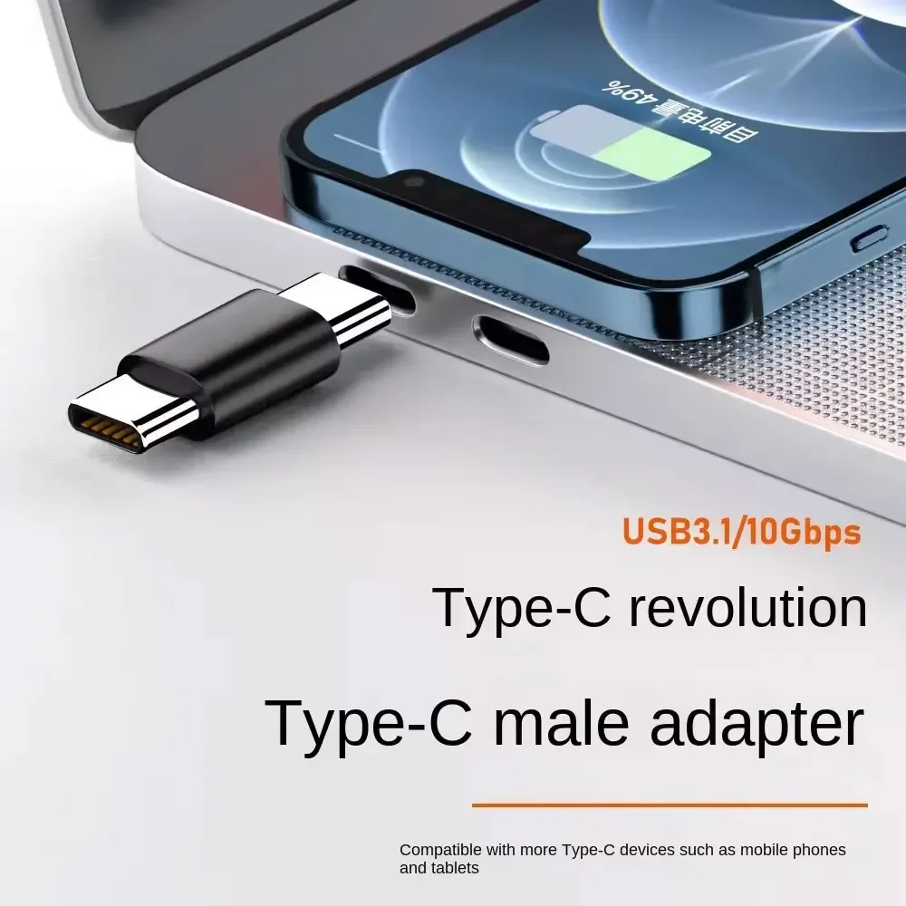 Dual USB C Adapter Connector with PD Support for Computers and Mobile Phones