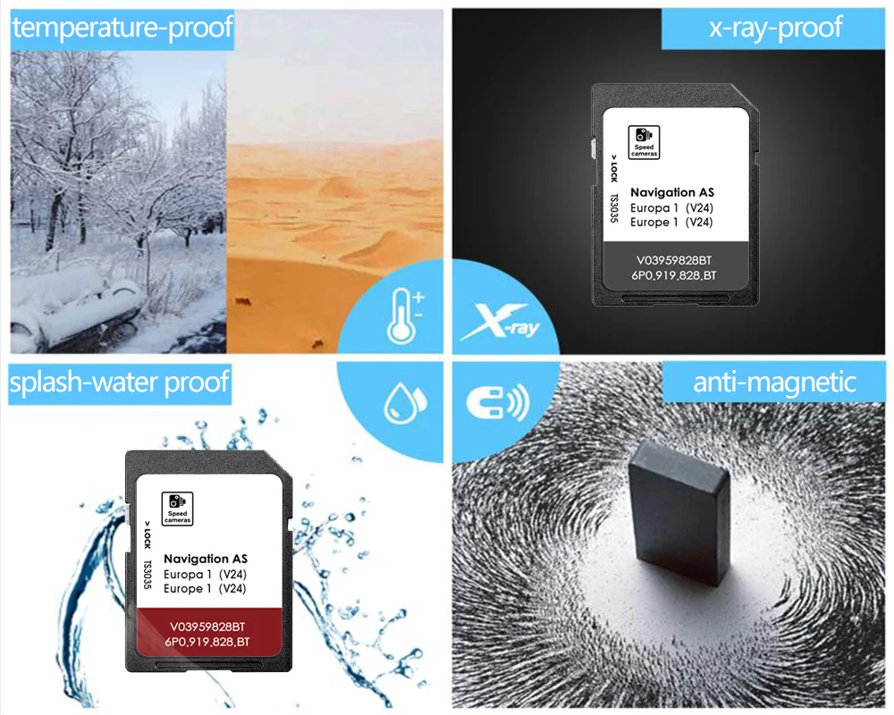 Scheda SD GPS per Sistema di Navigazione Seat Alhambra 2015-2021, Mappa AS V24 per Paesi Bassi, Germania, Francia - Image 3