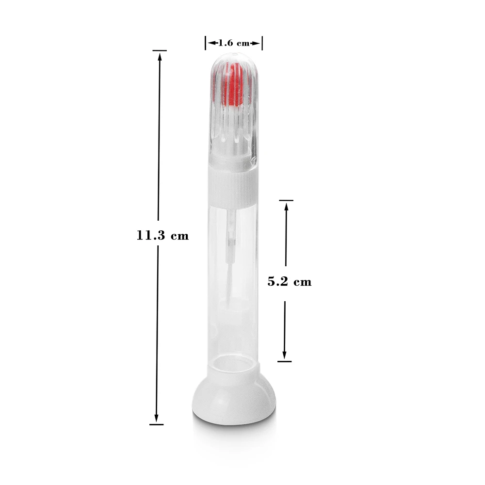 100pcs/lot (without printing) Kimcci Dotted Pen+Drawing Pen Nail Art Tools 2 IN 1 Needle Brush Dual-use  Empty Bottle 3