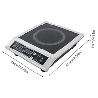 Table de cuisson à induction 3500W, plaque à induction 8 niveaux de chaleur, 176-518 ° Puissance de 800-3500W, pour plaque de cuisson de cuisine domestique 8