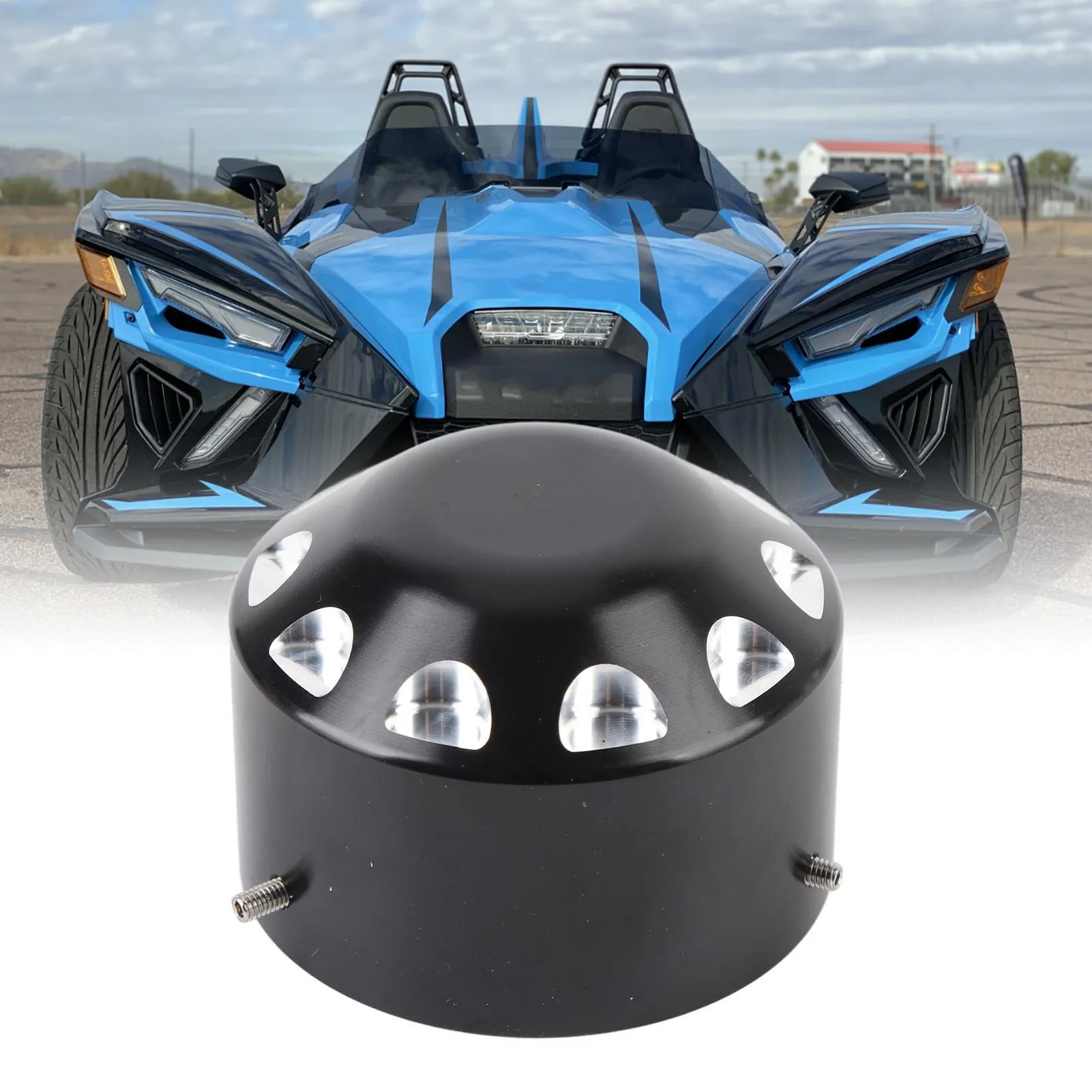 Axle Nut Cover Sturdy Aluminium Wearproof Wheel Axle Nut  Replacement for Polaris Slingshot 2015-2024 Wheel Axle Nut Cover