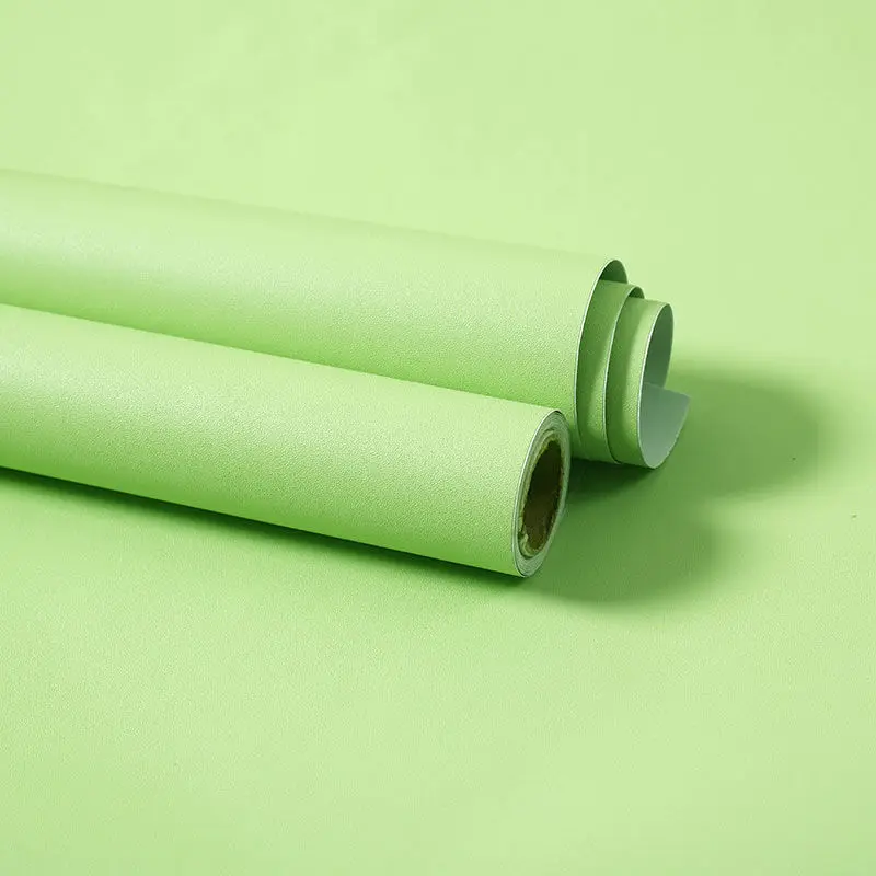 Matte Solid Color Self-Adhesive Vinyl Wallpaper for Cabinets and Furniture Renovation