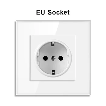 novski wall usb plug, many new style panel, room socket, ac 110v-250v 16a wall embedded, double usb eu standard plug 1