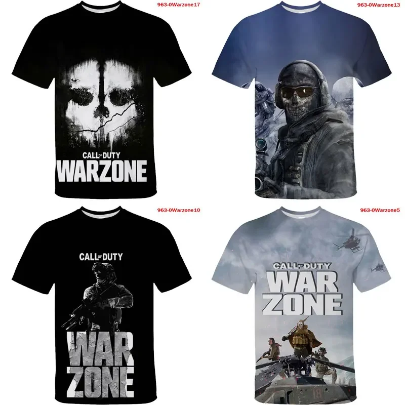 Call Of Duty Warzone 3D T Shirt Summer Men Harajuku T-Shirt Fashion Tee Top T-Shirt Ragazzi Tee Shirts Call Of Duty Warzone Shirt