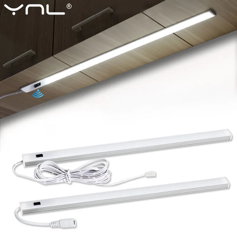 LED Under Cabinet Light Kitchen Lamp Bedroom Wardrobe Closet Night Light Hand Sweep Switch 5W6W/7W Sensor Lamp LED Lights