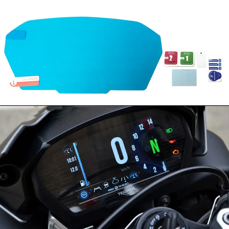 Per Street Triple R/Rs, Speed Triple S/Rs 2017-2022 2019 2020 2021 Cruscotto Quadro Strumenti Scratch Screen Protection Film