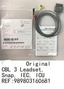 

CBL 3 Lead set, Snap, I EC, I CU REF:989803160681 NEW original