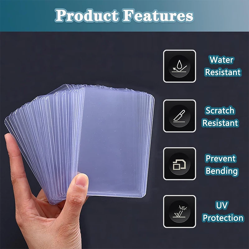 Card Holder Card Protector Idol Card Protector 35PT Top Loader Trading Card Topload Holder Hard Plastic Card Sleeves Baseball Sports Cards