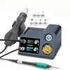 T12 210 115 Two in One Hot Air Gun Soldering Station LED dual Screen Digital Display Rework  Repair Tool With 7 Nozzles 2