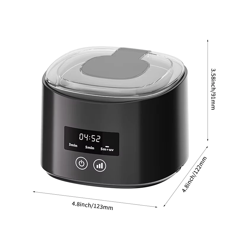 New USB Electric Ultrasonic Cleaner Machine Multi-Function Denture Braces Box Cleaning for Invisible Retainer Dental Care