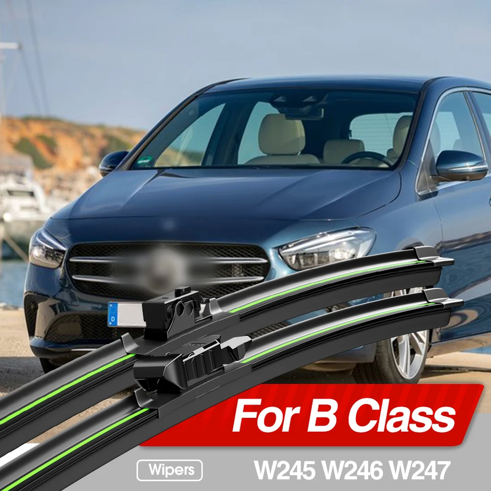 Voor en Achter 4PCs voor Mercedes Benz B Class W245 W246 W247 2020-2023 ABS Spatlappen Auto Geen Boren Spatbord, Spatwaterdicht Waterdicht Beschermt Voor Achter Spatbord Accessoires