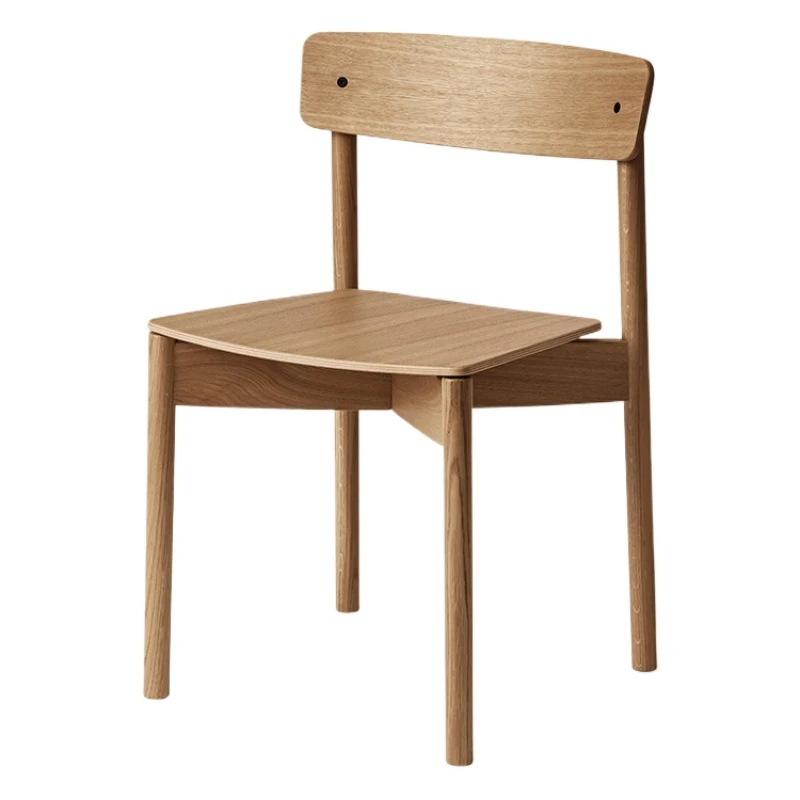 1 Nordic solid wood back chair coffee shop chair home restaurant, creative pink cafe table